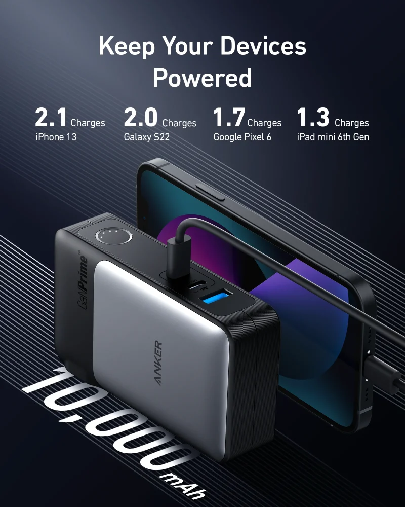 Anker 733 10K 65W Power Bank - Black - Image 4