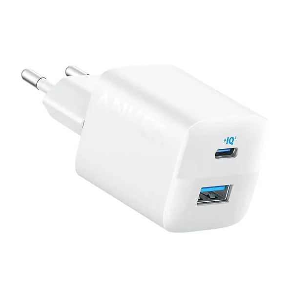 Anker 323 Charger 33W-Dual Port C+USB - White