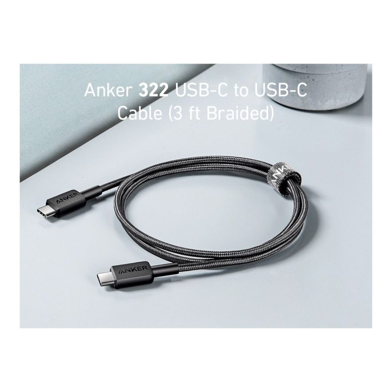 Anker 322 USB-C to USB-C Cable - (3ft Braided) - Image 3