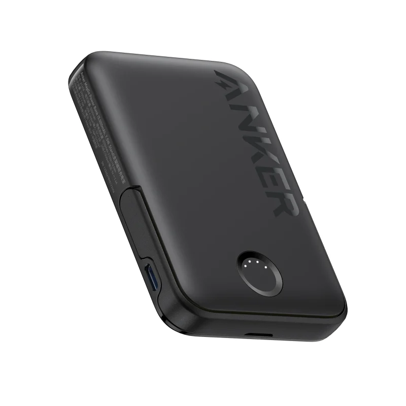 Anker MagGo Power Bank 5K/mAh 7.5W With Foldable Stand - Black - Image 4
