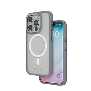 Levelo Rouge Case For iPhone 15 Pro Max – Grey