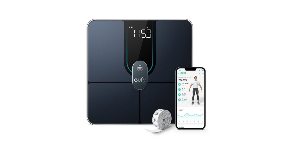 Eufy Smart Scale P2 Pro with WiFi and Bluetooth – Black