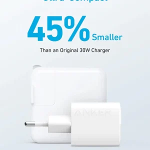 Anker 323 Charger 33W-Dual Port C+USB – White