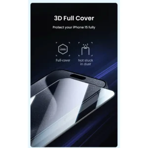 Anker iPhone 15 Screen Protector ( Tempered-Glass, Frame)