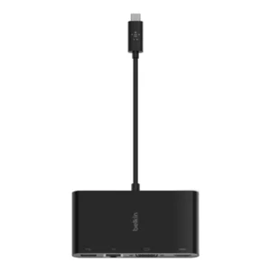 Belkin USB-C Multimedia Adapter with Ethernet, USB-A 3.0, VGA, and 4K HDMI Ports