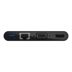 Belkin USB-C Multimedia Adapter with Ethernet, USB-A 3.0, VGA, and 4K HDMI Ports