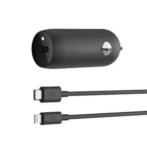 Belkin 20W PD Car Charger + Lightning to USB-C Cable