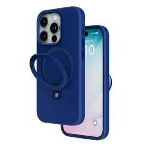 Leveo Iris Silicone Case Fore iPhone 15 Pro – Deep Blue