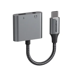 RockRose Nexus AC USB-C to USB-C + 3.5mm Adapter