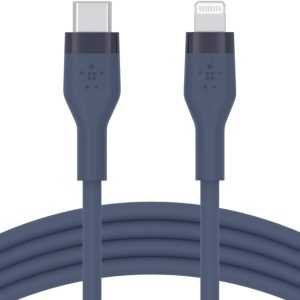 Belkin BoostCharge Silicone USB-C to Lightning Cable 1M – Blue