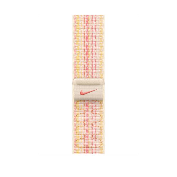 Apple Watch 45mm Nike Sport Loop - Starlight/Pink