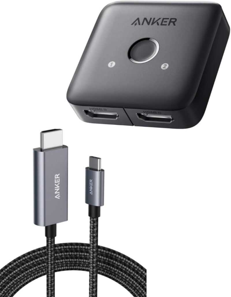 Anker HDMI Switch (2 in 1 out) Gray