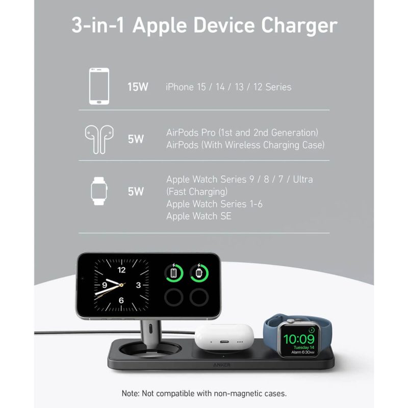 Anker MagGo Wireless Charging Station - Image 3