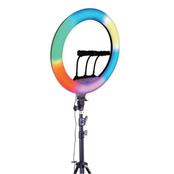 Green Lion 22 inch RGB Ring Light - Black
