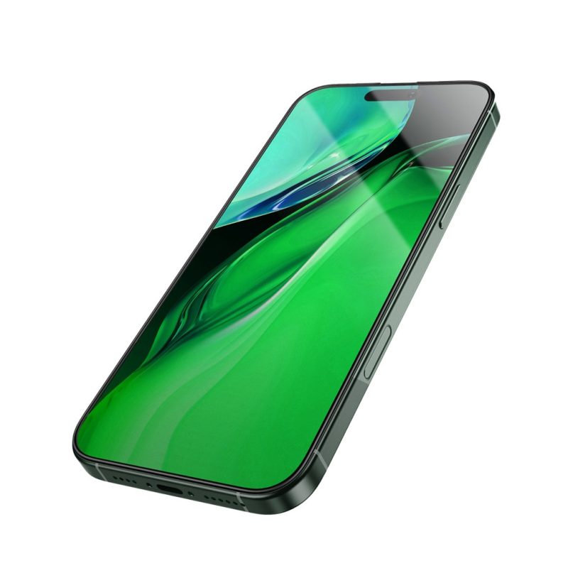 Green Lion 3D Silicone Plus High Definition Edge Glass for iPhone 16 6.1 - Clear
