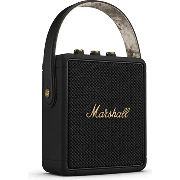 Marshall Stockwell II Portable Bluetooth Speaker - Black & Brass