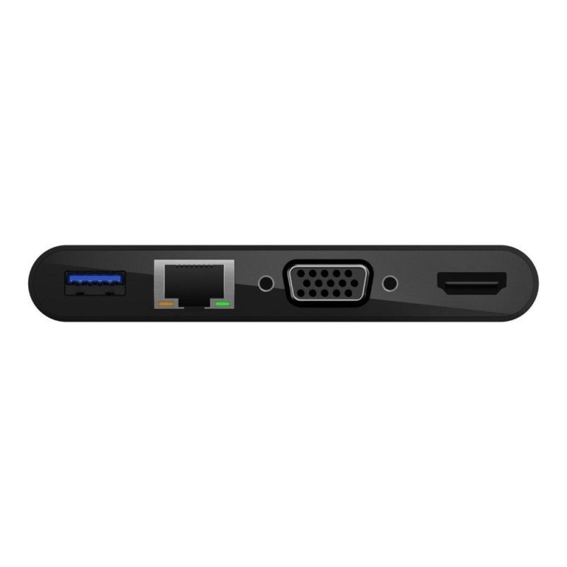 Belkin USB-C Multimedia Adapter with Ethernet, USB-A 3.0, VGA, and 4K HDMI Ports - Image 2