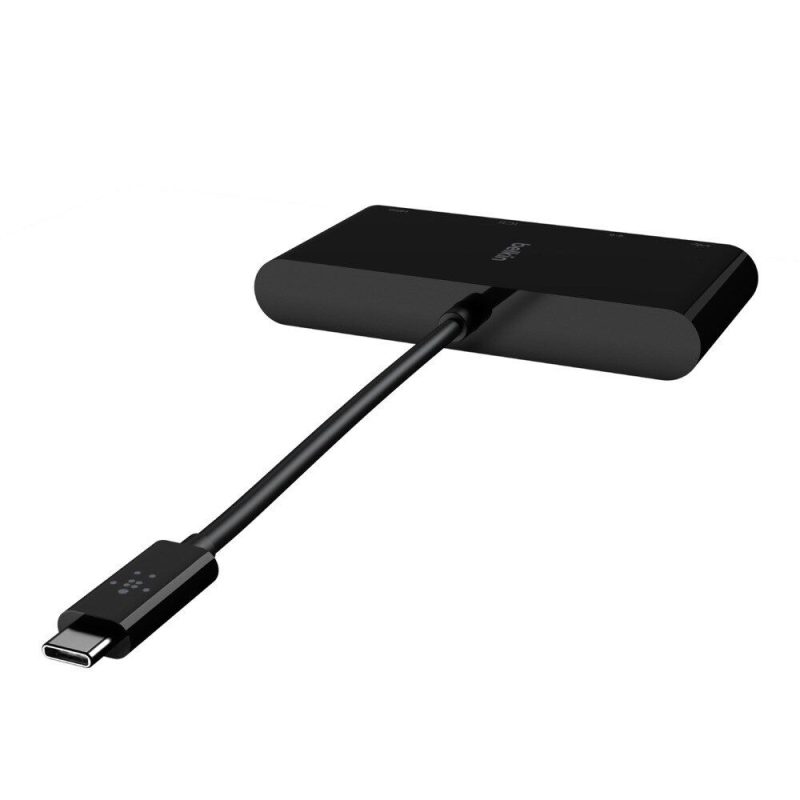 Belkin USB-C Multimedia Adapter with Ethernet, USB-A 3.0, VGA, and 4K HDMI Ports - Image 3