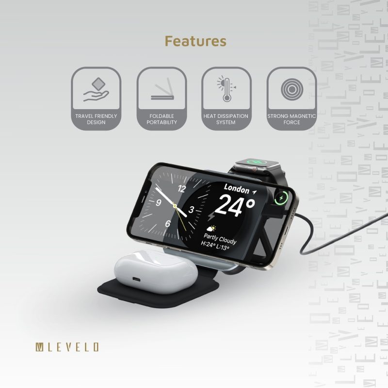 Levelo TrioFlow 3 In 1 Wireless Charger - Image 2
