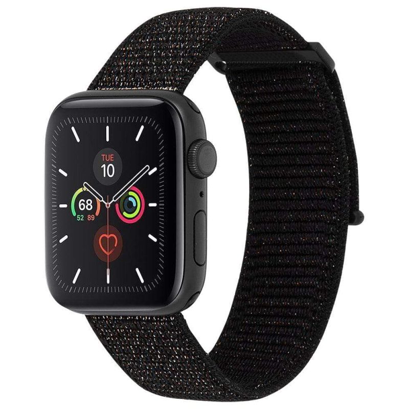 Case-Mate 42 44mm Apple Watch Nylon Band - Mixed Metallic Black - Image 2