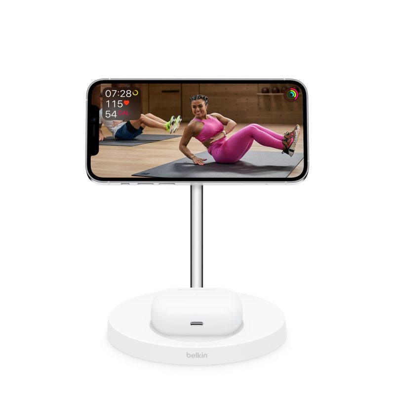 Belkin Boost Charge Pro 2-in-1 Wireless Charger Stand With Magsafe - Image 2