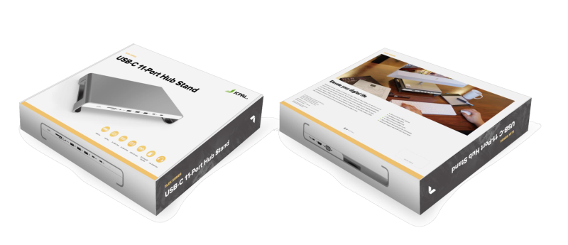 JCPal ELEX USB-C 11-Port Hub Stand(Silver) - Image 4