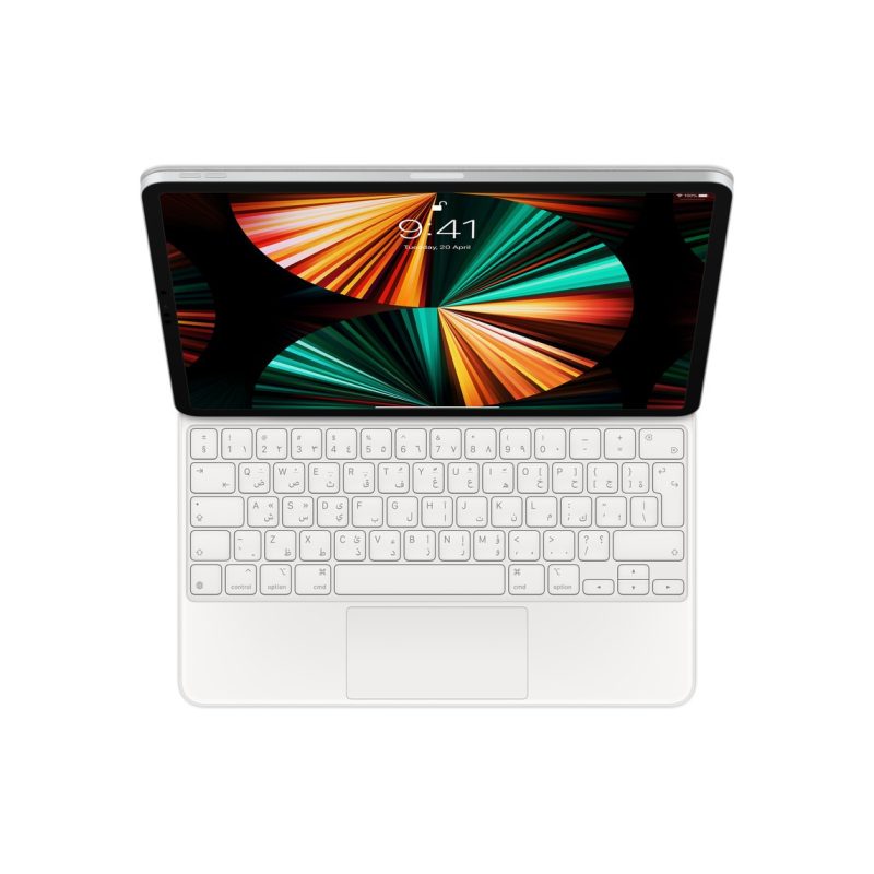 Apple Magic Keyboard for iPad Pro 12.9-inch (5th generation) - Arabic - White