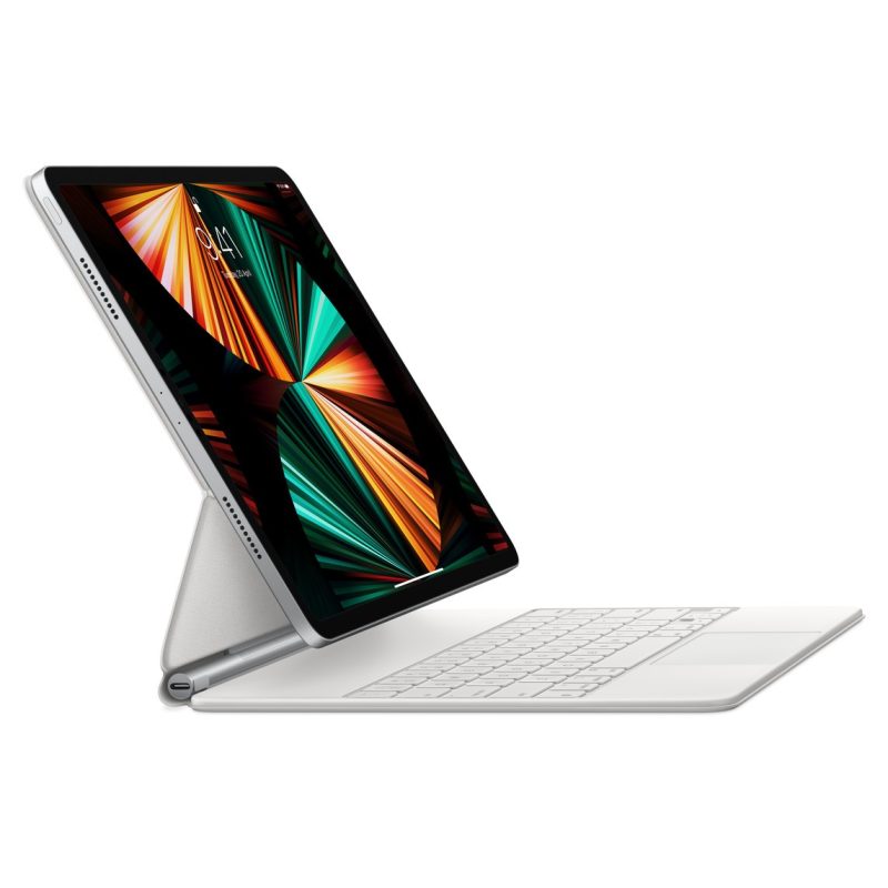 Apple Magic Keyboard for iPad Pro 12.9-inch (5th generation) - Arabic - White - Image 2