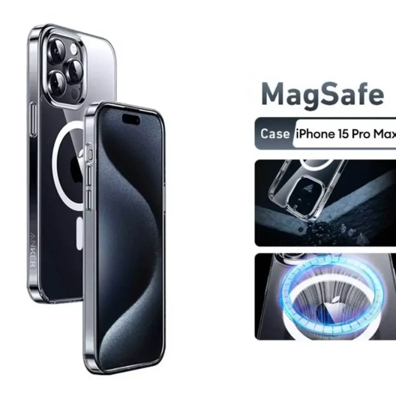 Anker iPhone 15 Pro Max Clear MagSafe Case - Image 4