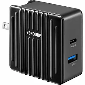 Zendure SuperPort 2-Port 57W Wall Charger with PD & US,UK,EU